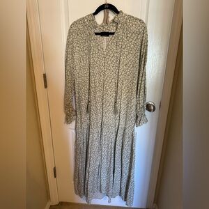 Floral Long Sleeve Maxi Dress